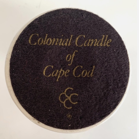 VTG 1982 Colonial Candle of Cape Cod Christmas Hurricane Glass Candle Lamp 11” - Picture 6 of 6